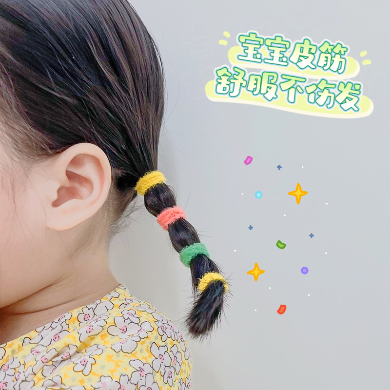 Banda de goma de los niños al por mayor no duele el Pelo elástico cuerda de pelo niñas bebé lazo pelo pequeño tamaño pelo banda pelo Pelo cuerda