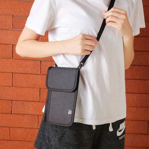 RFID Anti-Theft Travel Wallet Waterproof Flight Card Holder Large Capacity Crossbody Casual Phone Coin Card Bag