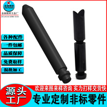 铝合金销轴机加工车铣复合滚花轴铣扁转轴侧牙螺母销阳极氧化销轴