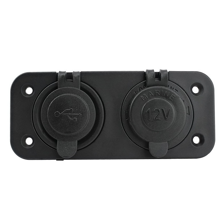 新品車用ダブル穴シガレットソケット車載usb携帯電話シガレット付12-24vタイプ|undefined