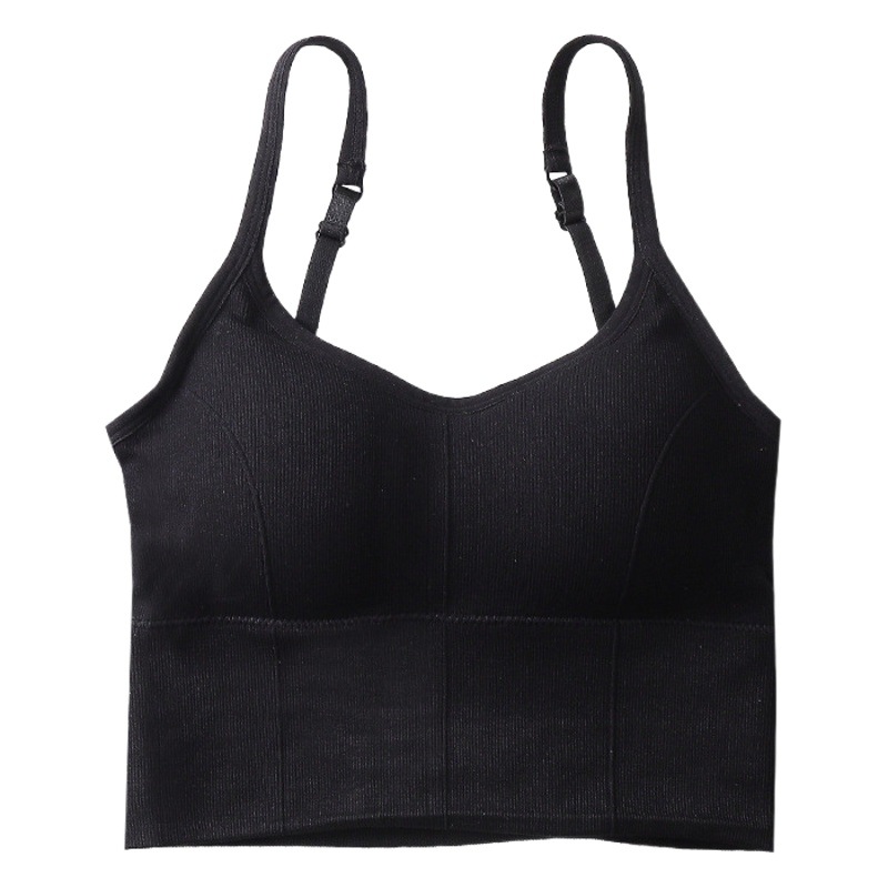 Envuelto pecho tubo superior tarjeta mismo estilo grande en forma de U belleza espalda camisola sujetador Internet celebridad deportes ropa interior ropa exterior de las mujeres Generación de cabello