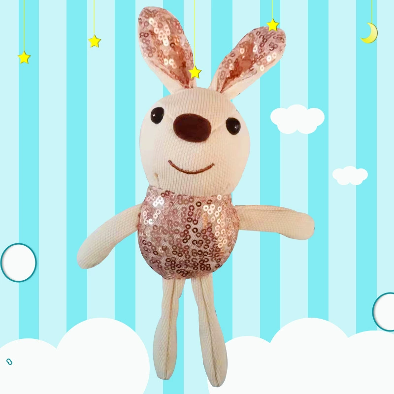 Блесток кролик милый мультфильм кролик плюшевая кукла игрушка сумка брелок кулон кролик подарочная коробка Кукла