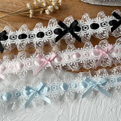 フランス式ロリータ高級蝶結びレースのアクセサリー