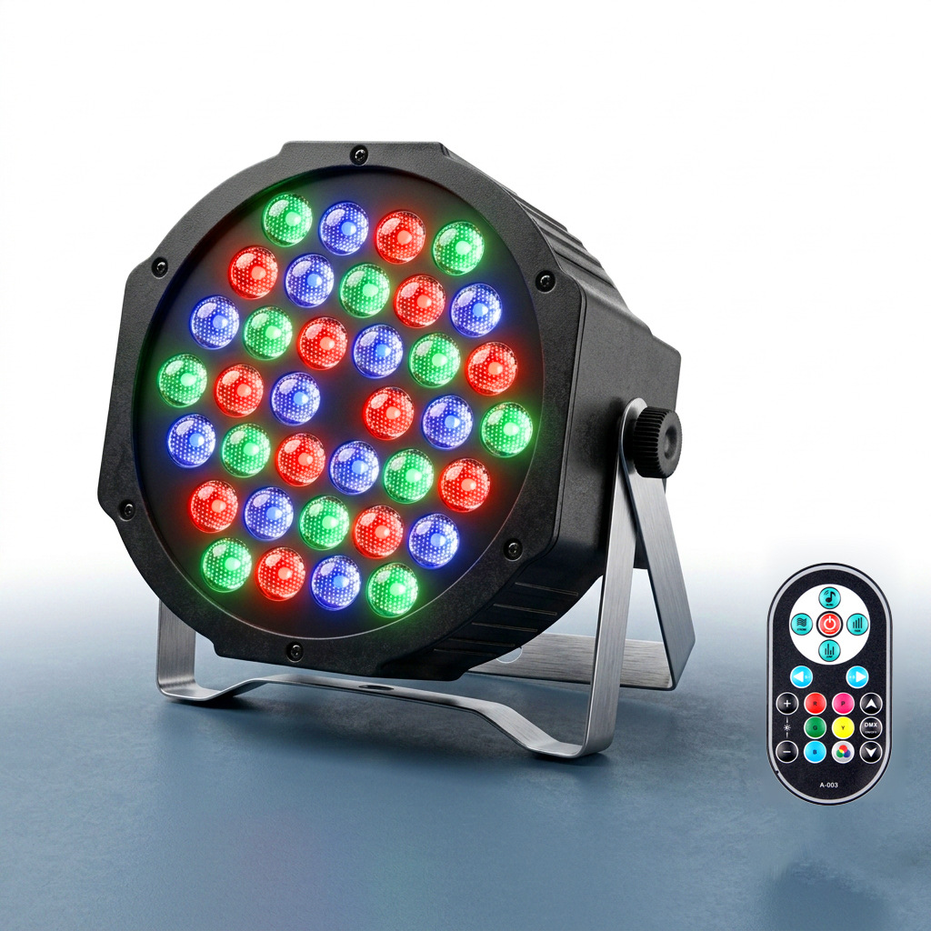 36 LED PAR luces de teñido controlado por voz de fondo fundido luz KTV bar luces de la etapa de proyección DE Navidad luces de la boda de publicidad