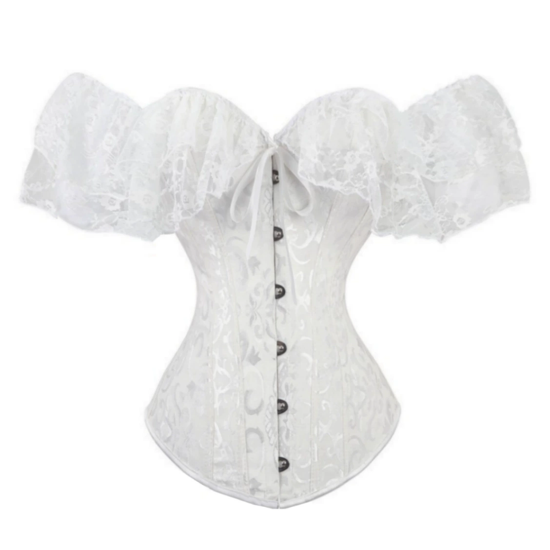 Корсетное костюм shapewear с кружевами, европейский стиль открытое плечо плащ, размеры XS–6XL, множественные цвета