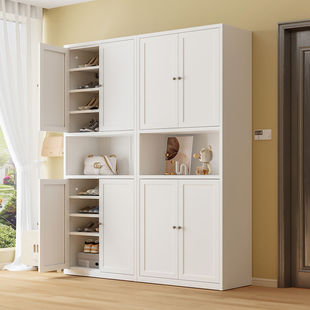 Shoe Cabinet for Home Entrance, Large Capacity Entryway Cabinet, Integrated Wall-Mounted Storage Cabinet, Popular Simple Design