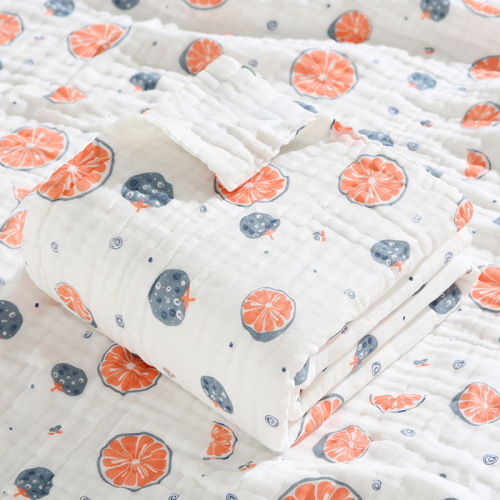 Six-layer high-density children's quilt pure cotton children's bath towel absorbent baby gauze blanket newborn baby quilt baby bath towel