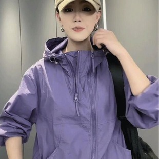 200kg plus size Women's chubby girl Fashion Design Outdoor Sunscreen Jacket Summer Thin Hooded Jacket