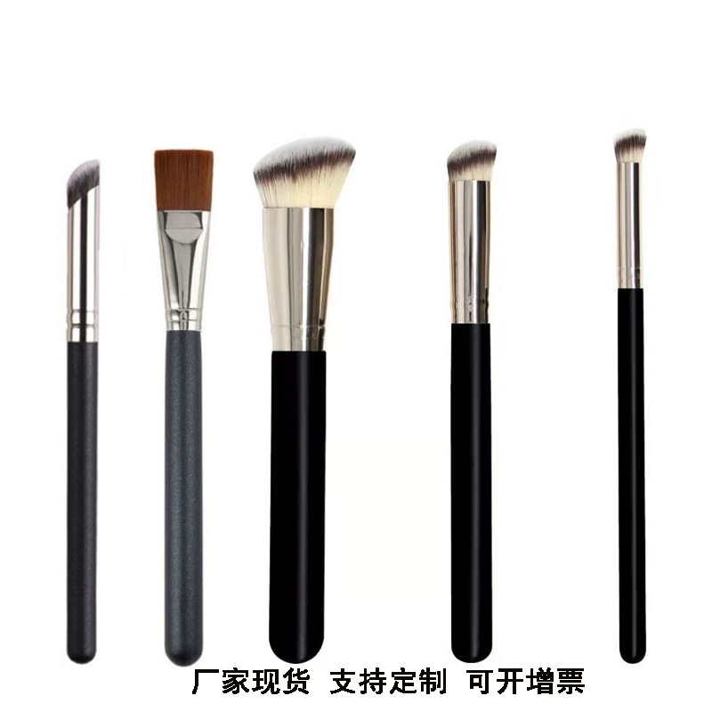 170 Foundation Brush 270 370 Concealer Brush 191 Facial Mask Stippling Brush Popular Same Style Foundation Brush Soft-Bristled Makeup Brush