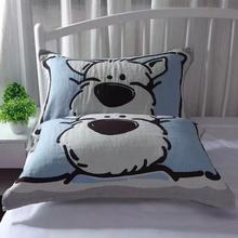 全棉纱布棉枕巾一对高档柔软透气家用成人单人情侣纯棉枕头巾盖巾