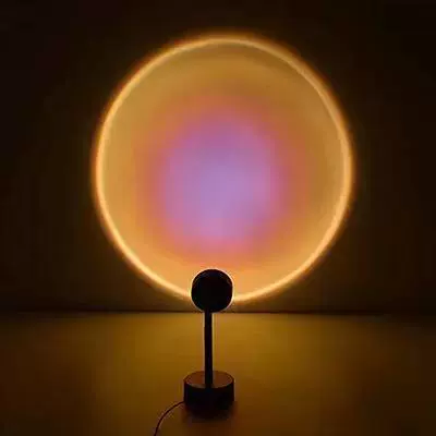 Sunset lamp sliding light sunset light net red light sunset lamp LED floor lamp