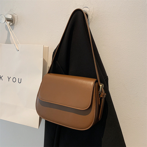 Women's High-End Small Bag 2024 New Trend Fashion Elegant Simple Shoulder and Crossbody Bag Retro Small Square Bag