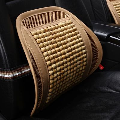 Yay Taxta Muncuq Masaj Avtomobil Bel Yastığı, Nəfəs Alan Kürək Yastığı