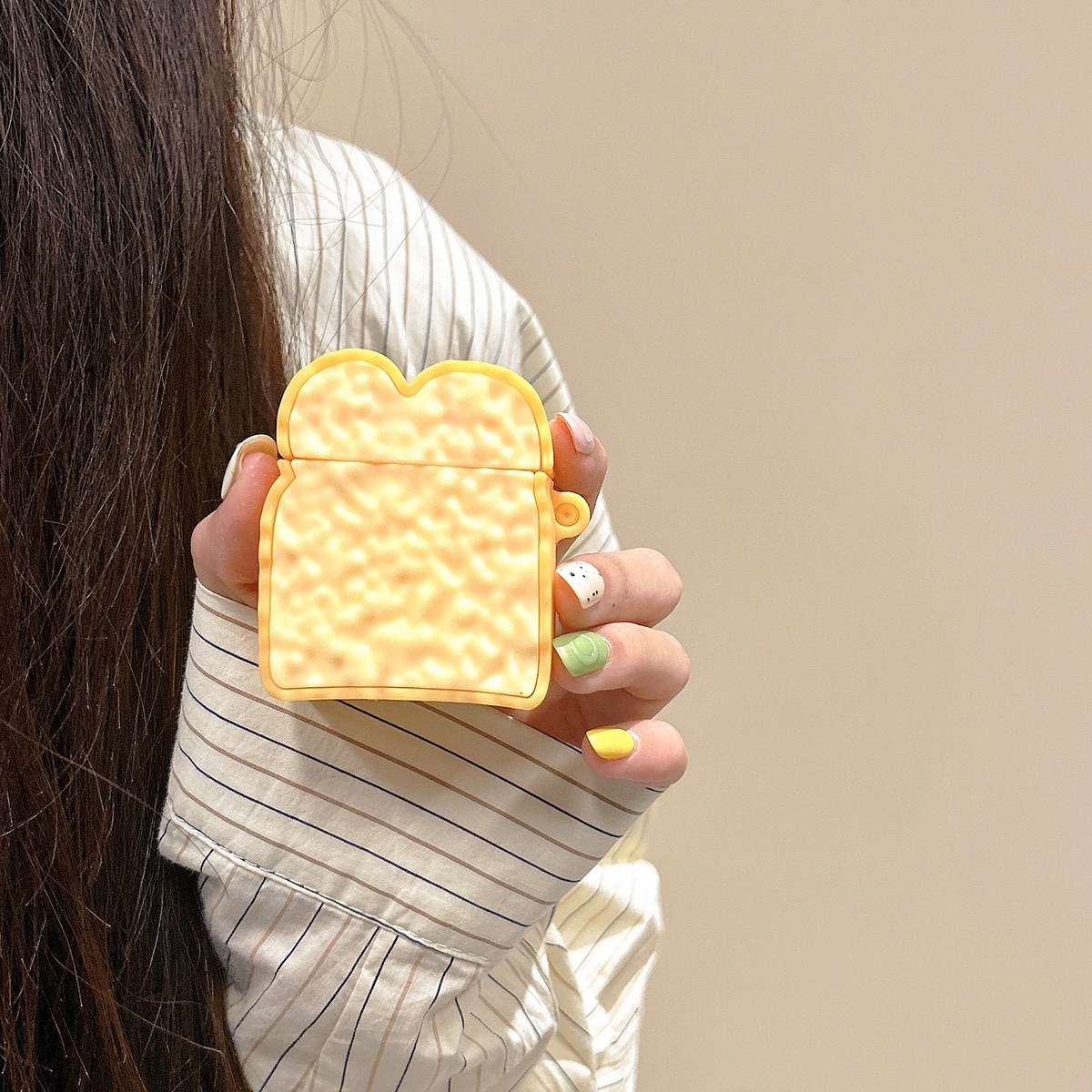 Pan tostado para AirPods3 cubierta pro2 Apple Bluetooth 1 / 2 generación de auriculares Huawei cartoon