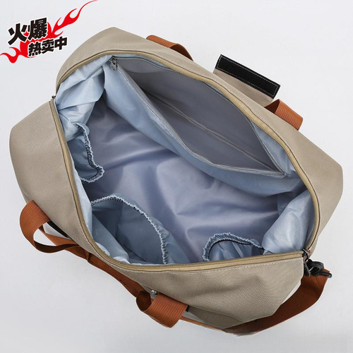 Travel backpack handbag short trip unisex large capacity canvas bag travel bag short trip lightweight sports fitness