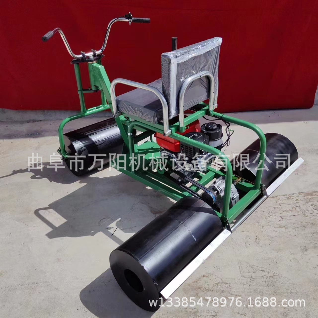 压地小麦压地机小型麦田镇压机汽油大棚大蒜压实机