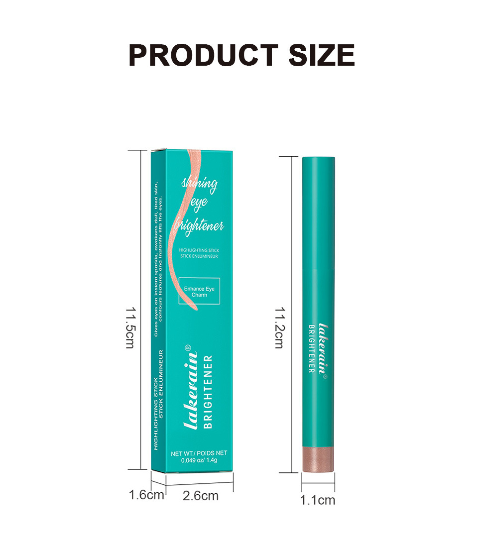 Lakerain Eye Langlebiger, wasserfester, schweißfester Perlglanz-Lidschatten, Farb-Make-up-Highlighter_voghion.com