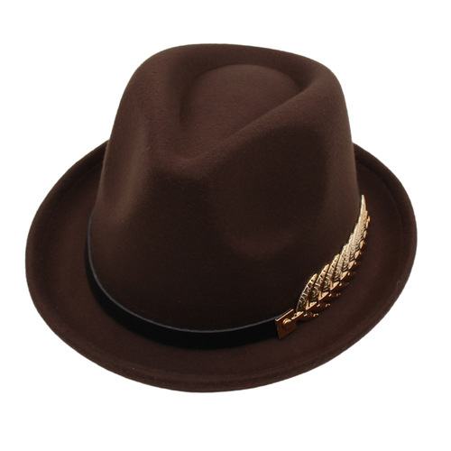 Fashionable Autumn/Winter Gentleman Hat, Bestselling in Europe and America, Woolen Jazz Hat, British Style, Elegant Retro Hat for Men and Women