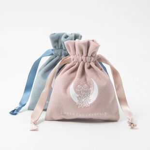 Source Manufacturer Pink Soft and Comfortable Velvet Lipstick Headphone Data Cable Storage Travel Drawstring Packaging Bag