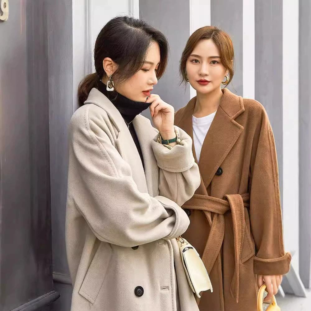 101801M дом классическое пальто осень-зима куртка женская длинная шерсть новый темперамент кашемир