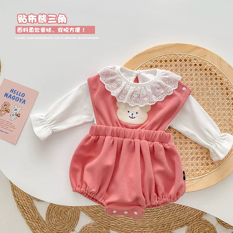 Демисезонный bodysuit для новорождённых девочек на принцессу, Комплект на выход, новичок, западный стиль