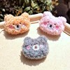 Doll, brooch, plush face blush, cartoon cute pin for elementary school students, new collection, with little bears, handmade