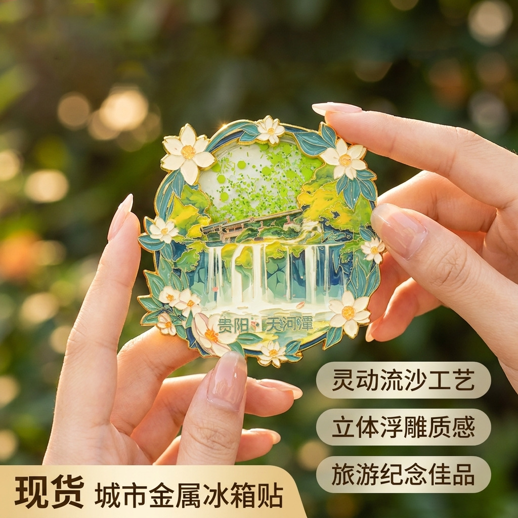 贵州城市系列金属文创冰箱贴纪念品磁贴旅游地标打卡伴手礼磁吸贴