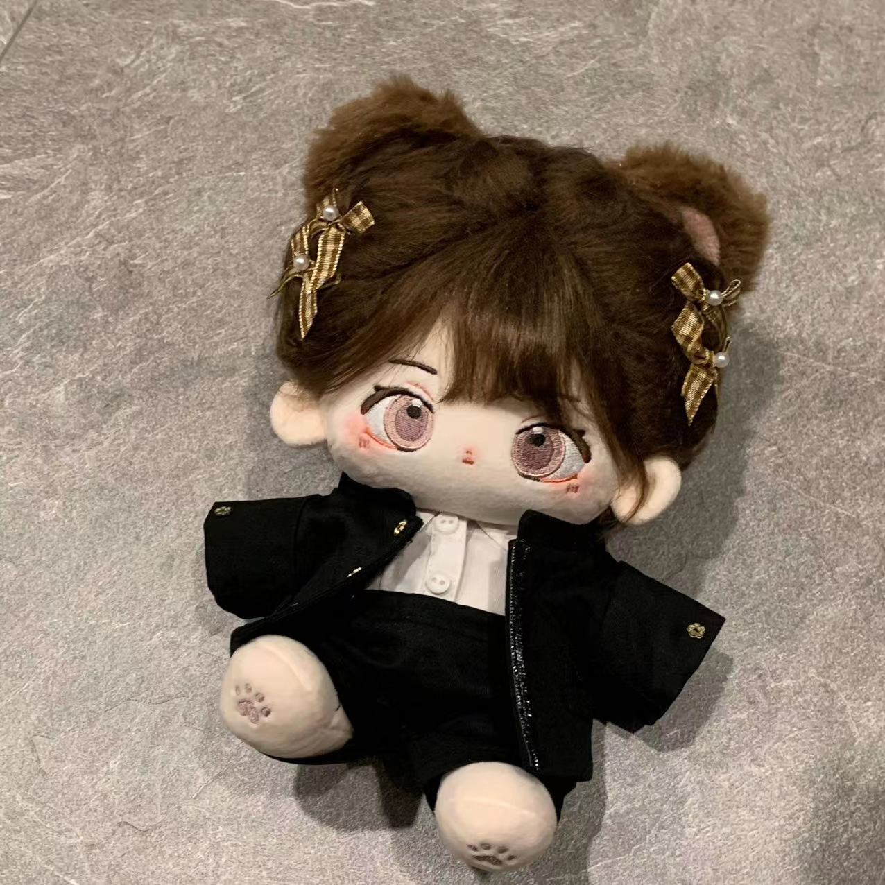 [En Stock al por mayor] 20cm no atributo en stock ropa de muñeca de algodón uniforme escolar traje guapo fresco 20cm ropa de muñeca