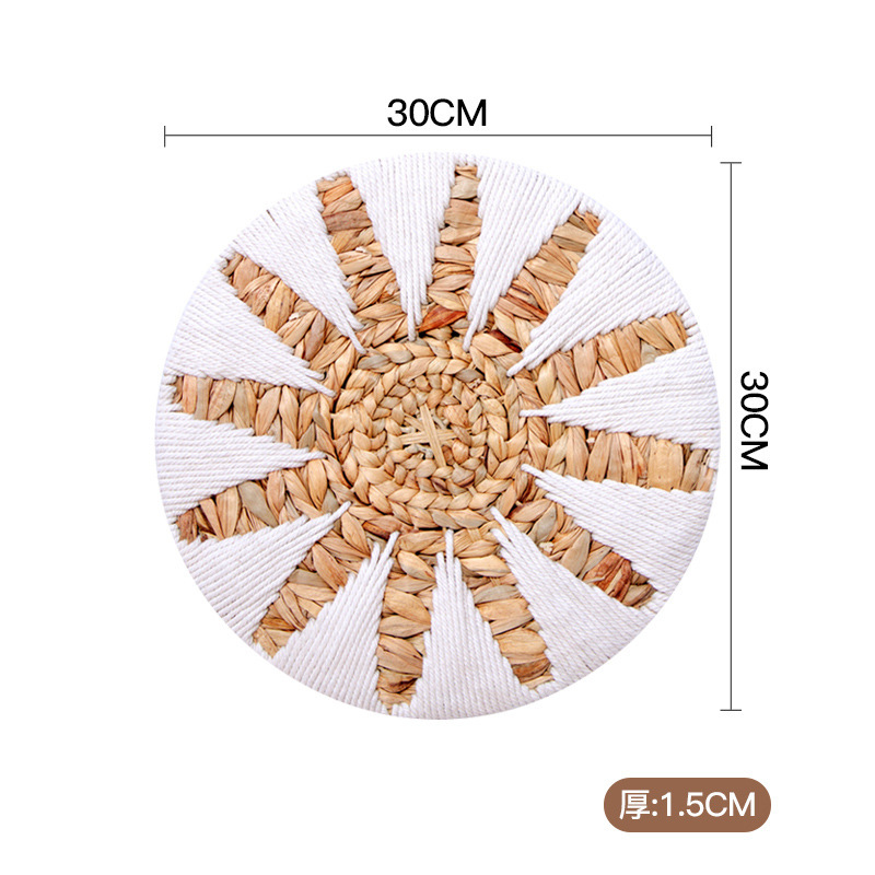 조롱박 화이트 라인 벽 장식 30CM