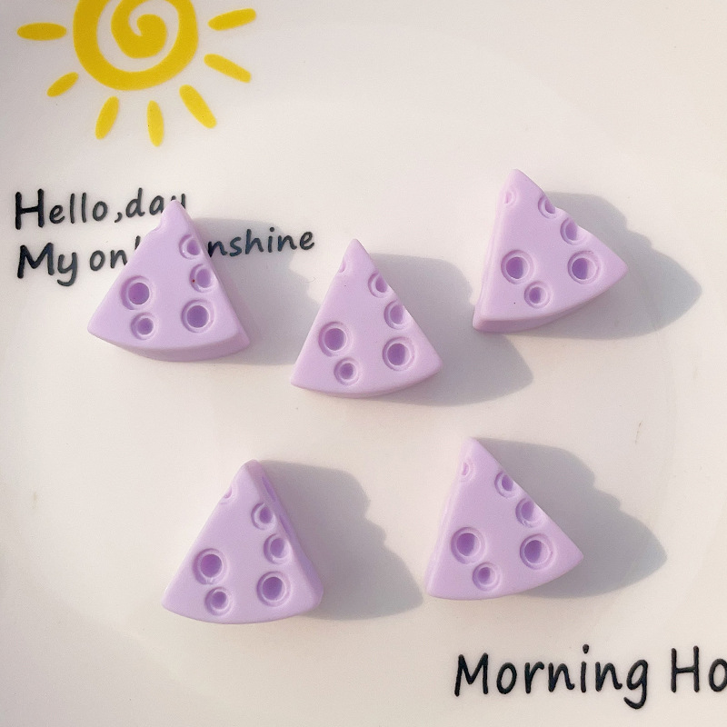 Color creativo queso Queso DIY accesorios de resina crema pegamento horquilla anillo de pelo caja del teléfono