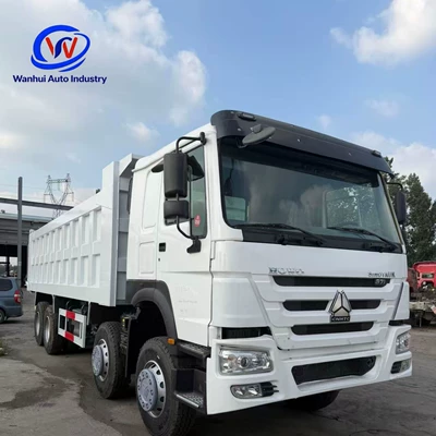 Factory cross-border HOWO 8*4 dump truck with four front and eight rear wheels, suitable for African mines/construction projects
