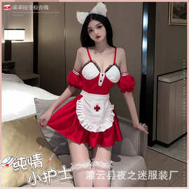夜之迷情趣内衣性感护士诱惑睡衣制服床上纯欲火辣激情套装2634