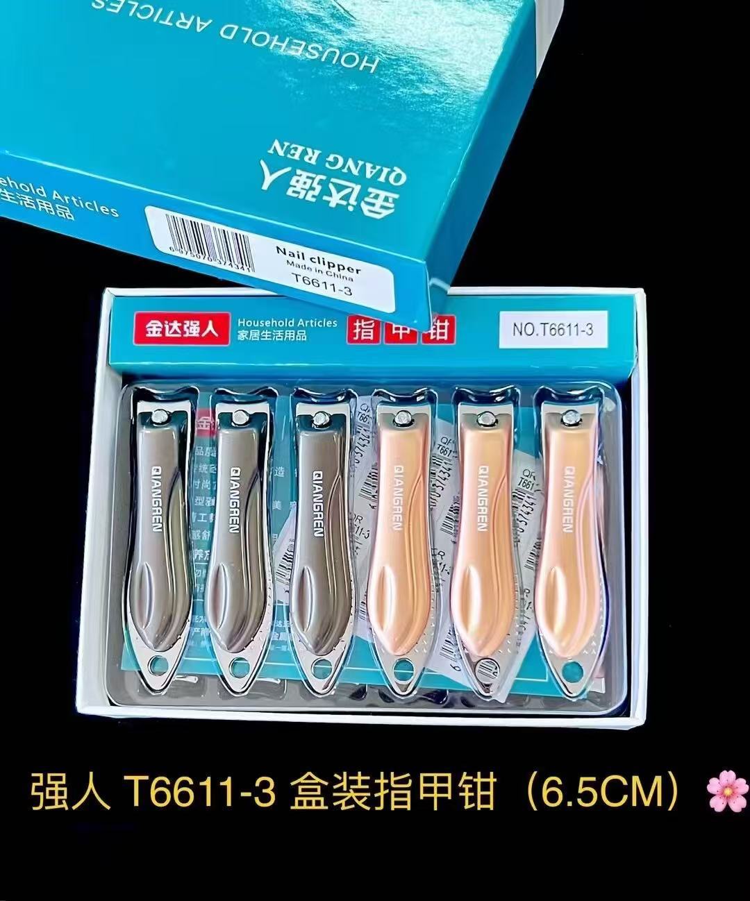 Cuchillos de uñas Jinda Strong 100 cortadores de uñas grandes, medianos y pequeños, cortaúñas de boca plana y cortaúñas de boca oblicua al por mayor