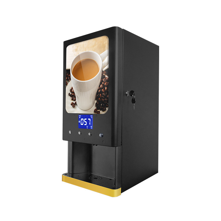 Máquina automática de té con leche instantáneo de escritorio, máquina de café, máquina comercial de bebidas, venta directa de fábrica