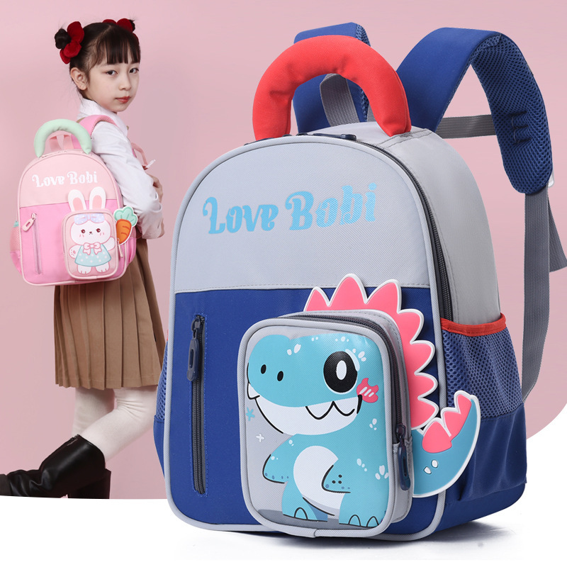 Nuevas mochilas para niños de 3 - 6 años de edad, mochila para niños y niñas, mochila de dinosaurios de dibujos animados, mochila de jardín de infantes ligera