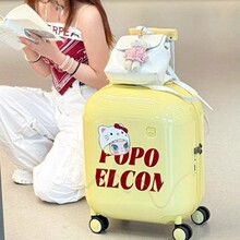 LETOO高颜值多功能24寸拉杆旅行箱涂鸦行李箱男女密码20寸登机箱