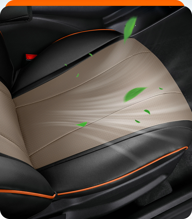 BYD E2 stylish simple wear-resistant dirt-resistant feel comfortable special perforated leather cartoon version 5 color seat cover