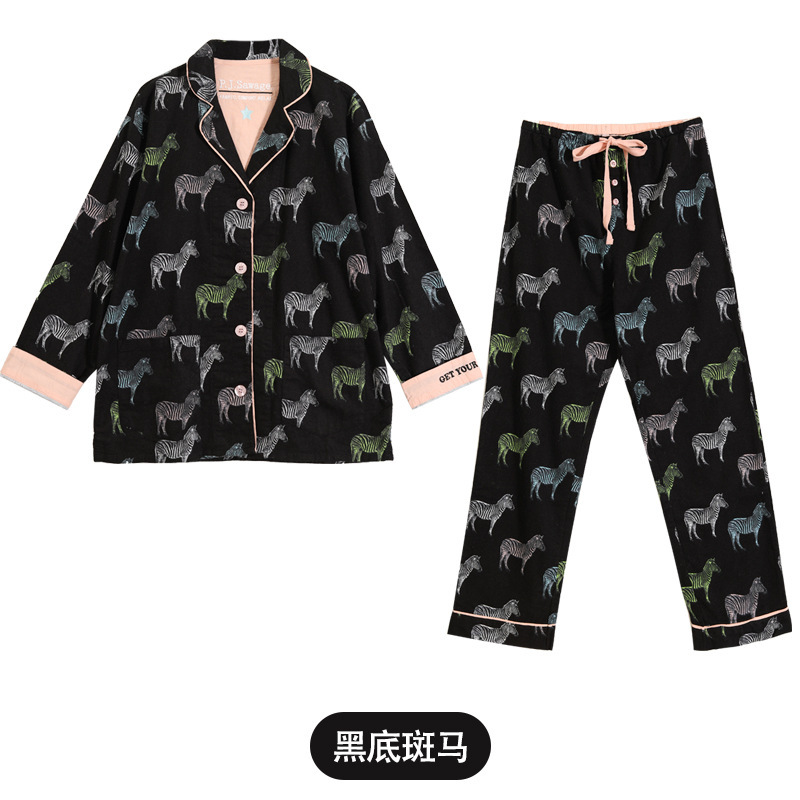 PJS hairy set black base zebra
