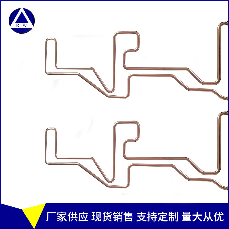 空调管制冷缩口打扁铜管件 非标紫铜管件加工 红铜管纯软管加工