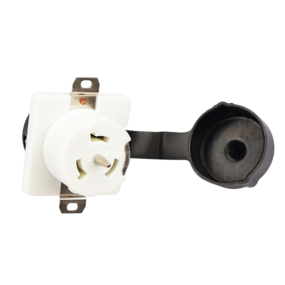 SS2-50R简易充电桩 50A面板房车插座 带防水盖50A充电桩 125/250V