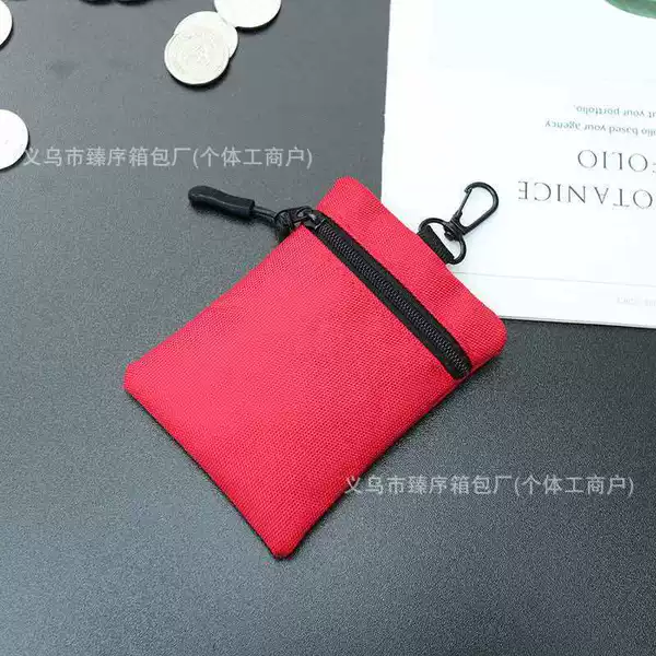 Cross-Border Amazon Outdoor Oxford Cloth Small Hanging Bag Mini Coin Purse Small Wallet Storage Bag Key Bag Small Waist Bag