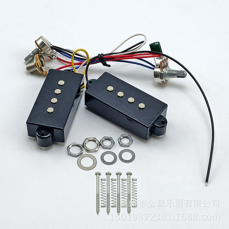PB electric bass segmented pickup electric guitar 4-string four-string open line line PB pickup black