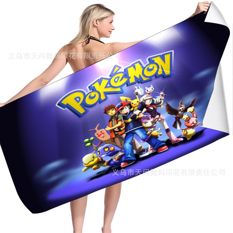 Pokemon Beach Towel Pokemon Bath Towel Pokemon Towel Pokemon Beach Bath Towel