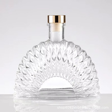 新设计半圆造型玻璃酒瓶白酒红酒洋酒礼品收藏装饰酒瓶厂家批发