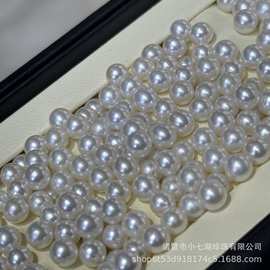 天然淡水珍珠5-6mm正圆无暇ak裸珠白亮小灯炮可diy饰品高品质诸暨