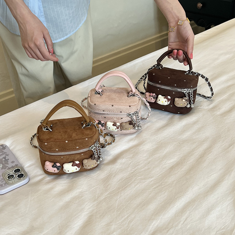 Cross-border children's bag 2026 autumn and winter Korean style plush toy handbag sweet versatile mini handbag crossbody bag