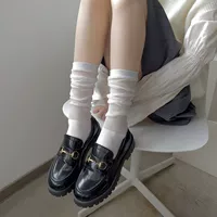 Summer socks, thin comfortable breathable white tights, mid-length