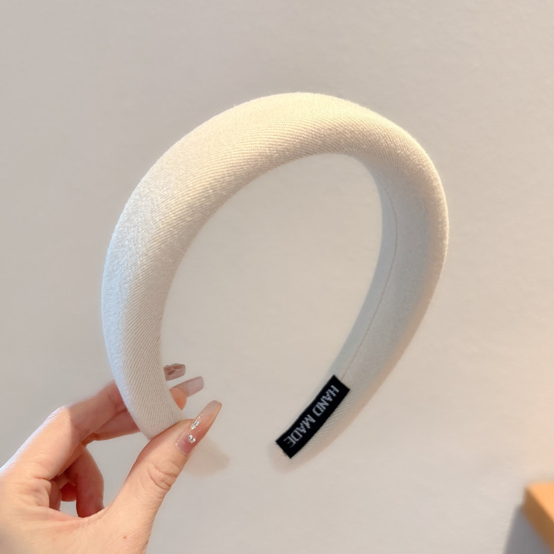 Diadema alta para mujer, nueva colección 2026, accesorio para el cabello estilo Chanel francés, elegante banda ancha para el cabello.