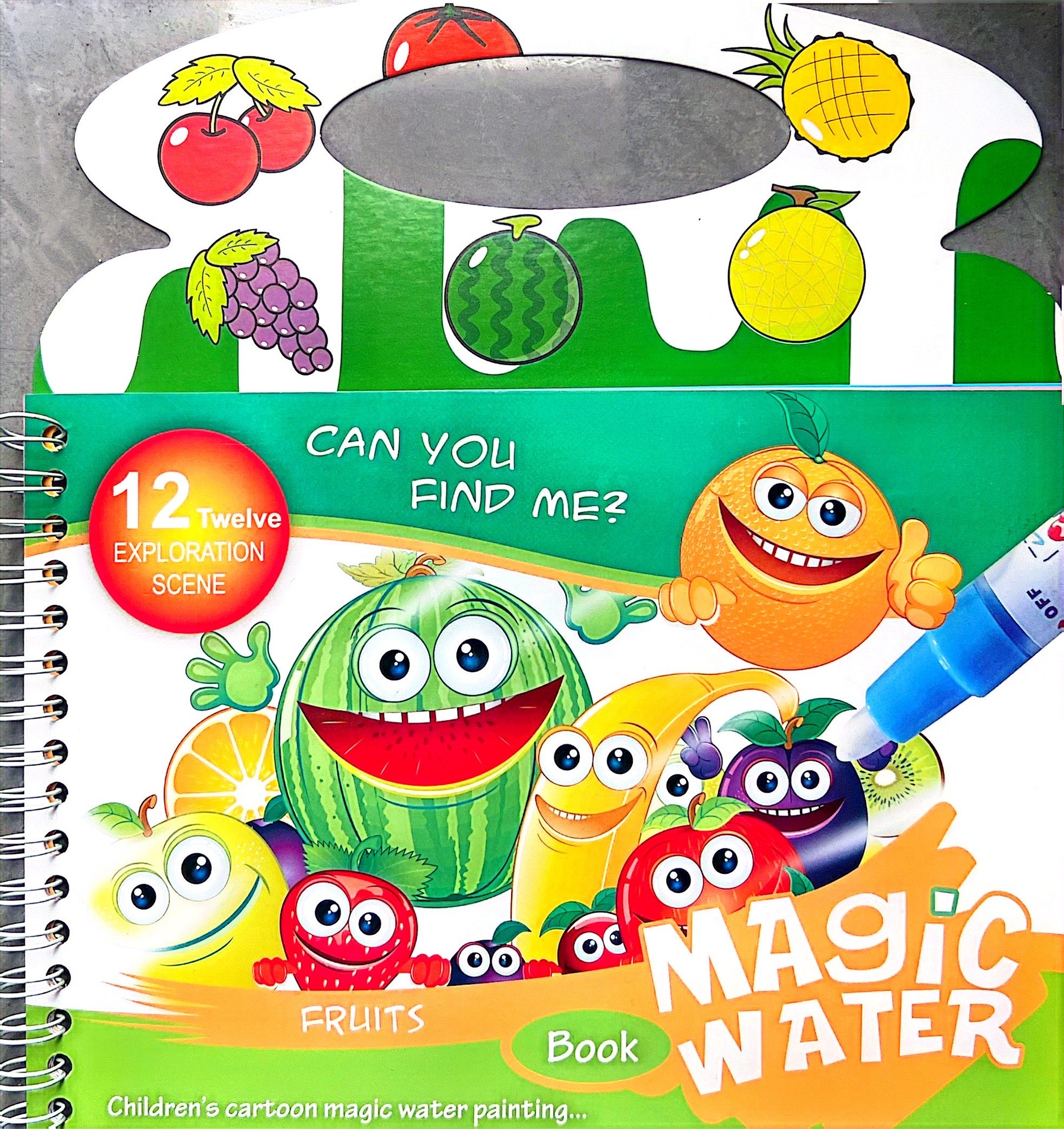 Pintura de agua portátil libro repetido graffiti pintura de agua libro portátil educación temprana libro para colorear educativo pintura de exhibición de agua mágica