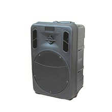 厂家批发空箱体8寸圆网广场舞便携手提式音箱塑料箱体音响配件